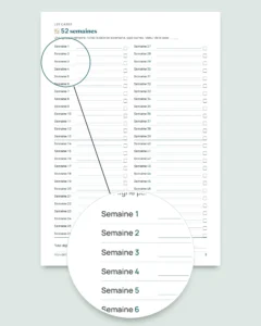 Défi d'épargne — carnet PDF à cocher et classeur calculé, dans votre devise (compatible Excel, Google Sheets et LibreOffice)