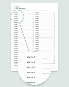 Spar-Challenge — PDF-Heft zum Abhaken und Rechentabelle in Ihrer Währung (kompatibel mit Excel, Google Sheets und LibreOffice)