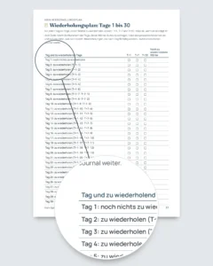 Mein Sprachjournal — 90 Tage Lernen und Vokabeln, für jede Sprache (PDF zum Ausdrucken)