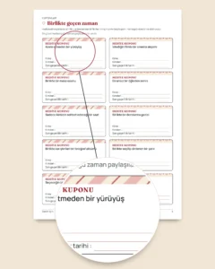 Senin İçin — Anneler Günü ve Babalar Günü: 50 hediye kuponu, katlanabilir kartlar ve kitap ayraçları (A4 ve Letter PDF)