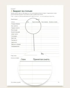 Органайзер свадьбы — планер PDF для печати и таблица (совместима с Excel, Google Sheets и LibreOffice), какой бы ни была ваша традиция