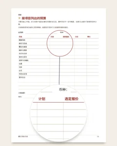婚礼筹备手册——可打印PDF手册与预算工作簿，无论你们遵循哪种传统