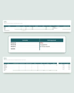 Privatunterricht & Nachhilfe — Arbeitsmappe für Lernende, Einheiten und Zahlungen + PDF-Heft zum Ausdrucken (Excel, Google Sheets und LibreOffice)
