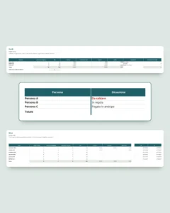Lezioni private e ripetizioni — cartella di lavoro per lezioni, pagamenti e progressi + quaderno PDF da stampare (Excel, Google Sheets e LibreOffice)