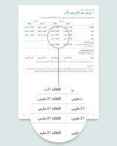 لك — عيد الأم وعيد الأب: 50 قسيمة للإهداء وبطاقات للطي وفواصل كتب (PDF بمقاسي A4 وLetter)