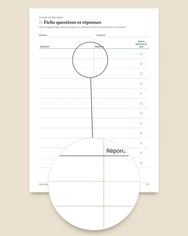 Planning de révisions d'examens — rétroplanning, répétition espacée et fiches à remplir (PDF non daté)