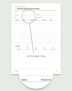 Mein Einheiten-Tagebuch — Trainingstagebuch für 12 Wochen (Gehen, Laufen, Fitnessstudio), PDF zum Ausdrucken
