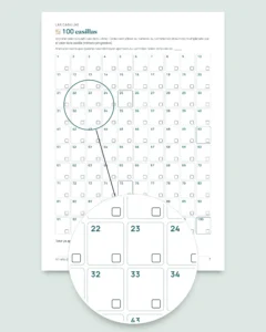 Reto de ahorro — cuaderno PDF para marcar y hoja de cálculo que hace las cuentas, en tu moneda (compatible con Excel, Google Sheets y LibreOffice)