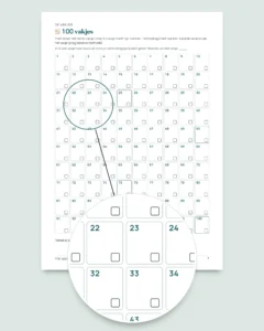 Spaaruitdaging — pdf-schrift om af te vinken en rekenmap in je eigen valuta (compatibel met Excel, Google Sheets en LibreOffice)