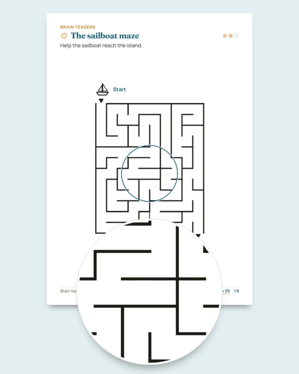 My vacation workbook — numbers, logic, journal and nature, ages 6-9 (printable PDF and tablet version)