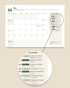 2027 Marketing Calendar — dates by market and post ideas, PDF + spreadsheet + calendar file