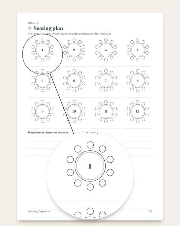 Wedding Organiser — printable PDF planner and budget spreadsheet, whatever your tradition