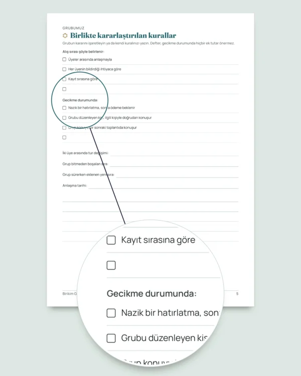 Birikim Grubu — altın günü ve para günü için güvene dayalı kayıt: tablo ve PDF defter (Excel, Google Sheets ve LibreOffice ile uyumlu)