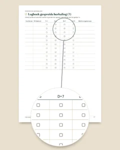 Examenplanning — retroplanning, gespreide herhaling en samenvattingsbladen om in te vullen (pdf zonder datums)