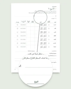 دفتري: حصة بعد حصة — يوميات تدريب لمدة 12 أسبوعا (مشي، جري، النادي)، PDF للطباعة