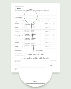 Mijn trainingslogboek — trainingsdagboek voor 12 weken (wandelen, hardlopen, sportschool), pdf om uit te printen