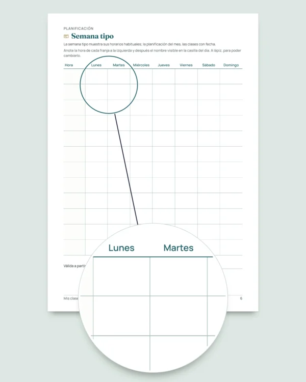 Control de clases particulares — plantilla Excel de estudiantes, clases y pagos + cuaderno PDF para imprimir (Excel, Google Sheets y LibreOffice)