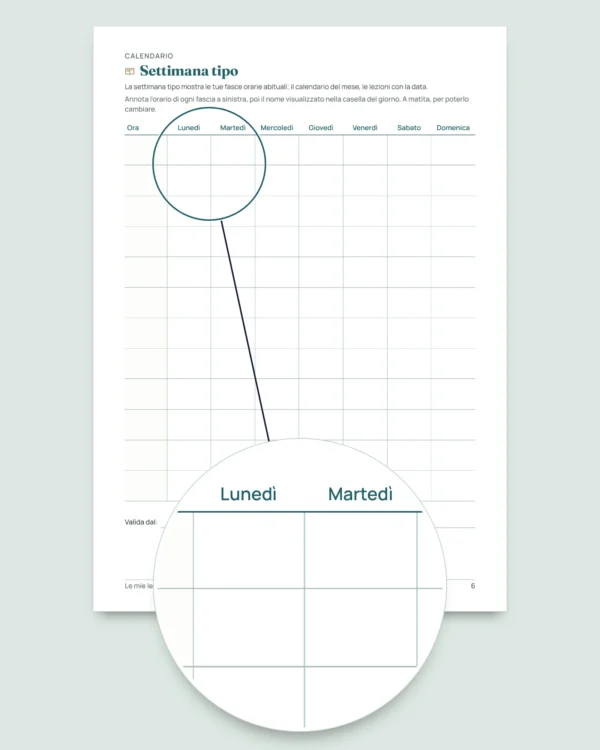 Lezioni private e ripetizioni — cartella di lavoro per lezioni, pagamenti e progressi + quaderno PDF da stampare (Excel, Google Sheets e LibreOffice)