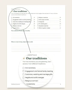 Wedding Organiser — printable PDF planner and budget spreadsheet, whatever your tradition