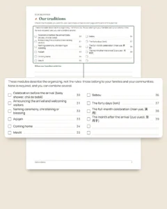 Before Baby — printable arrival planner and budget workbook, whatever your tradition