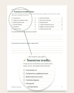Organizador de boda — planificador PDF y hoja de cálculo de presupuesto, sea cual sea su tradición