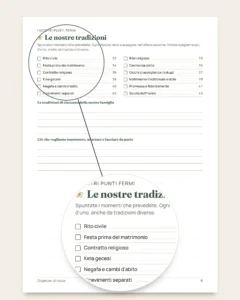 Organizer di nozze — planner PDF e foglio di calcolo per il budget, qualunque sia la vostra tradizione