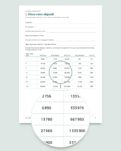 Défi d'épargne — carnet PDF à cocher et classeur calculé, dans votre devise (compatible Excel, Google Sheets et LibreOffice)