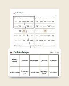 Feestspellen voor het hele gezin — 12 spellen om te printen voor kerst en oud en nieuw
