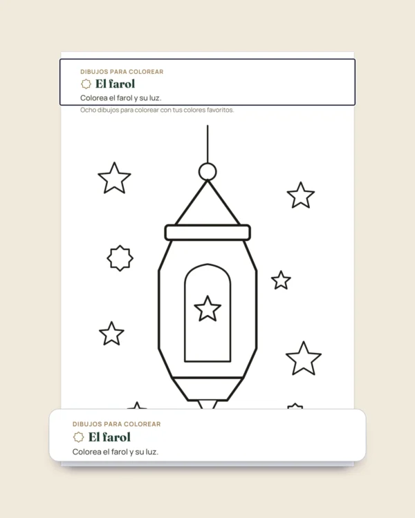Mi cuaderno de Ramadán — Juegos, dibujos para colorear y buenas acciones, 5-10 años