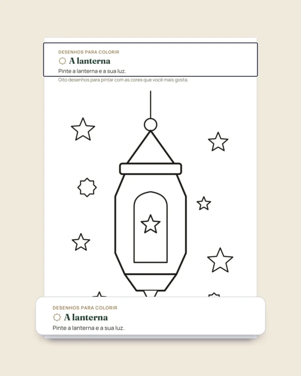 Meu caderno do Ramadã — Jogos, desenhos para colorir e boas ações, 5-10 anos