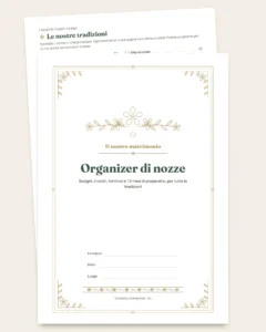 Organizer di nozze — planner PDF e foglio di calcolo per il budget, qualunque sia la vostra tradizione