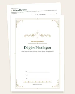 Düğün Planlayıcı — yazdırılabilir PDF defter ve hesap tablosu (Excel, Google Sheets ve LibreOffice ile uyumlu), geleneğiniz ne olursa olsun