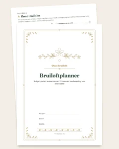 Bruiloftplanner — PDF om te printen en budgetwerkmap, voor elke traditie
