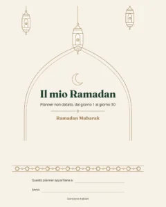 Il mio Ramadan — Planner non datato, 30 giorni