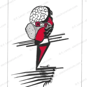 Il pensiero in equilibrio — F. Lamri, opera originale da stampare