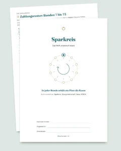 Sparkreis — das Register Ihres Kreises unter Vertrauten: Tabelle und PDF-Heft (kompatibel mit Excel, Google Sheets und LibreOffice)