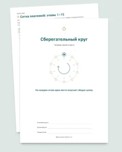 Сберегательный круг — реестр вашего круга среди близких: таблица и PDF-тетрадь (совместима с Excel, Google Sheets и LibreOffice)