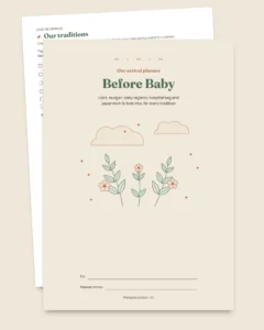 Before Baby — printable arrival planner and budget workbook, whatever your tradition