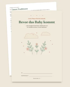 Bevor das Baby kommt — Planer für die Ankunft zum Ausdrucken und Budget-Tabelle, für jede Tradition