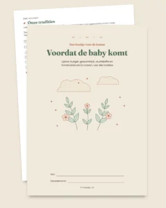 Voordat de baby komt — printbaar boekje voor de komst en budgetrekenblad, welke traditie u ook volgt
