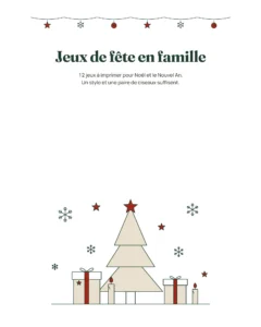 Jeux de fête en famille — 12 jeux à imprimer pour Noël et le Nouvel An