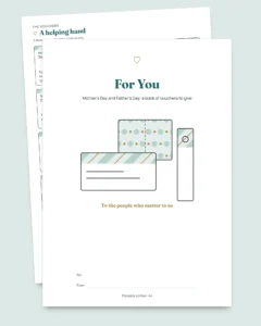 For You — Mother's Day and Father's Day: 50 vouchers to give, folding cards and bookmarks (printable PDF, A4 and US Letter)