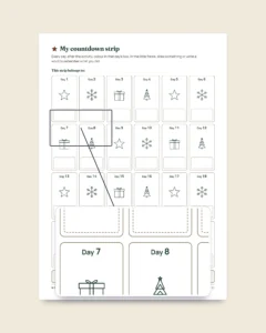 Holiday Countdown — 24 Printable Family Activity Cards (Advent Calendar)