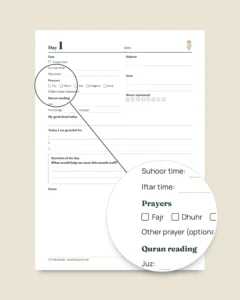 My Ramadan — Undated 30-Day Planner