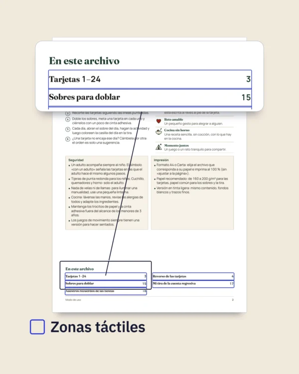 Cuenta regresiva para las fiestas — 24 tarjetas de actividades en familia para imprimir (calendario de Adviento)