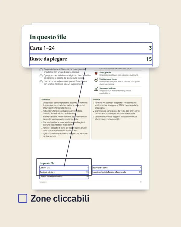 Conto alla rovescia delle feste — 24 carte di attività in famiglia da stampare (calendario dell'Avvento)