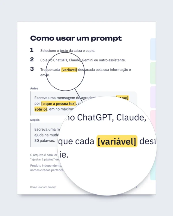 Guia de conversação IA