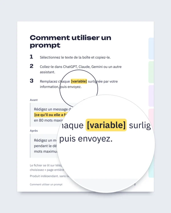 Guide de conversation IA