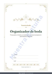 Organizador de boda — Organizador de boda — planificador PDF y hoja de cálculo de presupuesto, sea cual sea su tradición