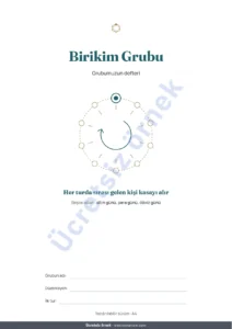 Birikim Grubu — Birikim Grubu — altın günü ve para günü için güvene dayalı kayıt: tablo ve PDF defter (Excel, Google Sheets ve LibreOffice ile uyumlu)